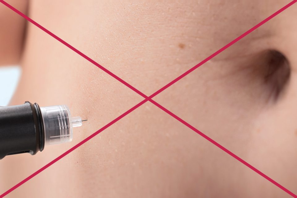 Needle insertion - don't